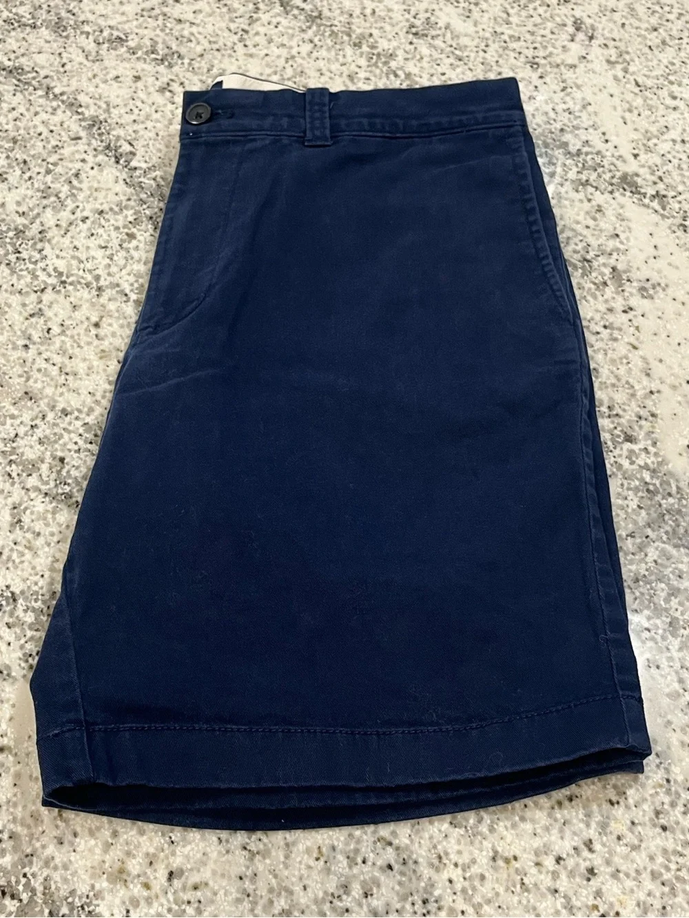 J.CREW Men’s Preppy Blue 34” Chino Shorts Cotton 9” Inseam Flat Front Zip